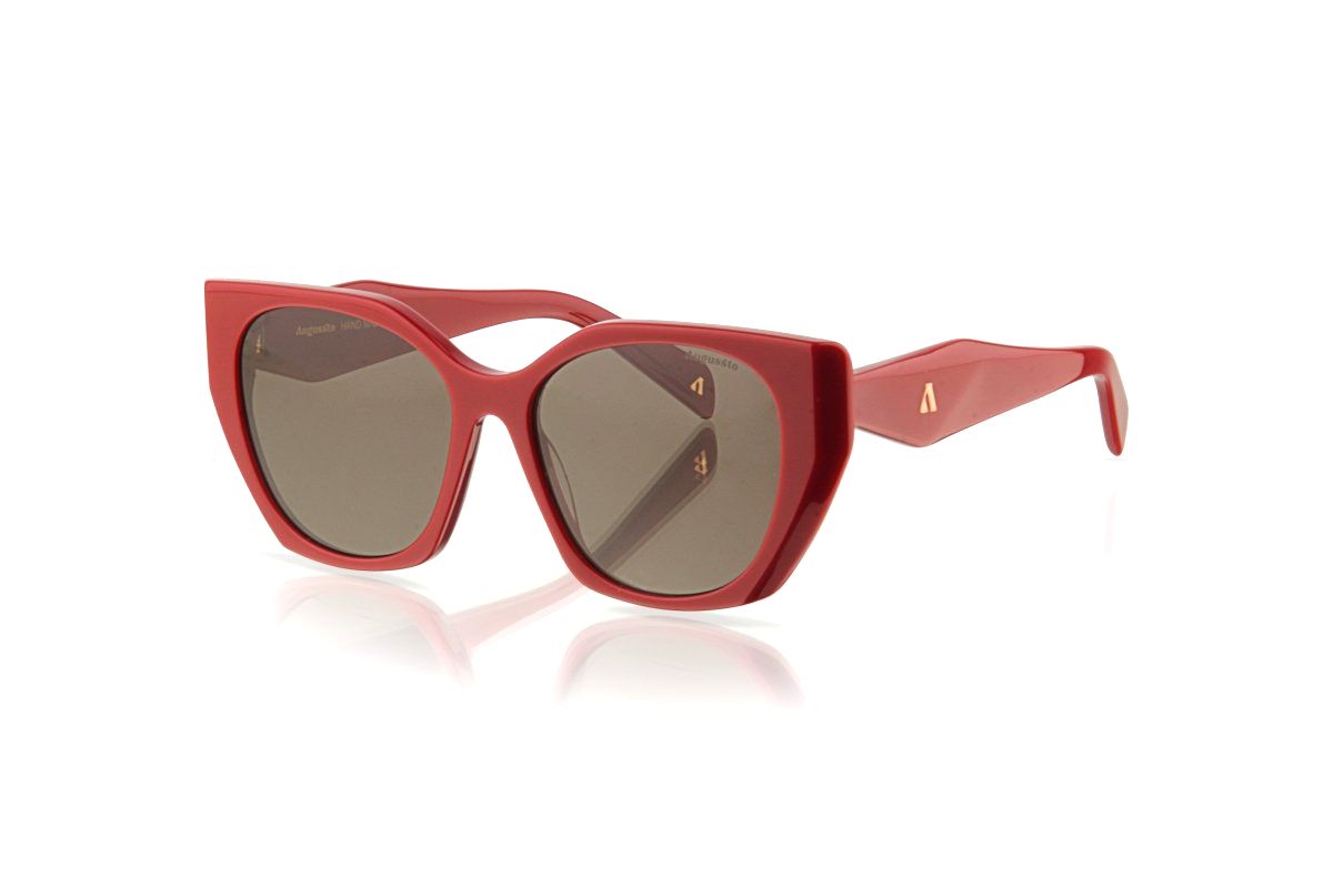 Augussto Regalia Merlot-Chestnut | Italian-Acetate Cat-Eye Sunglasses