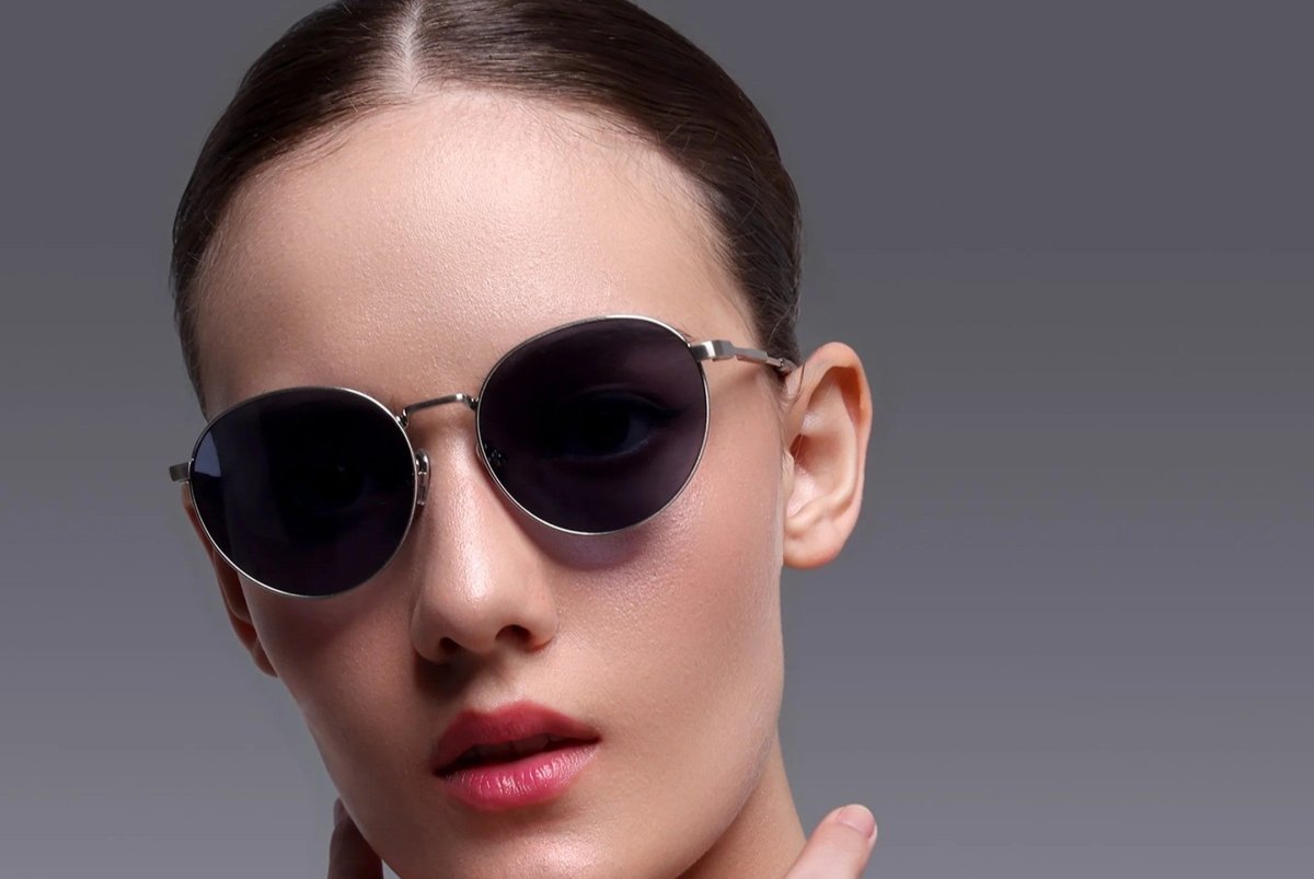 Augussto Aurelius Argent ⁄ Glacier | Silver Round Sunglasses - Augussto