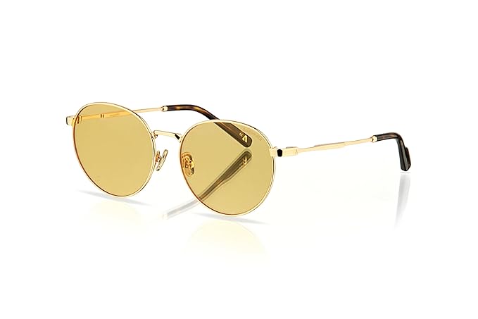 Augussto Aurelius Aurum ⁄ Sunburst | Gold Round Sunglasses - Augussto