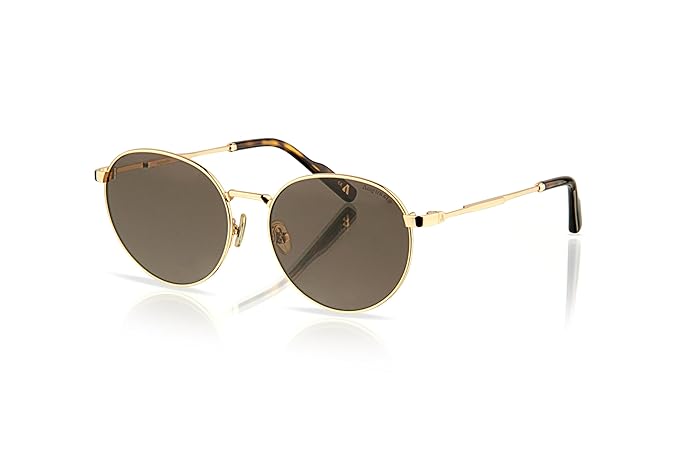 Augussto Aurelius Aurum ⁄ Umber | Gold Round Sunglasses - Augussto