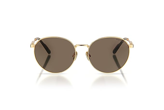 Augussto Aurelius Aurum ⁄ Umber | Gold Round Sunglasses - Augussto