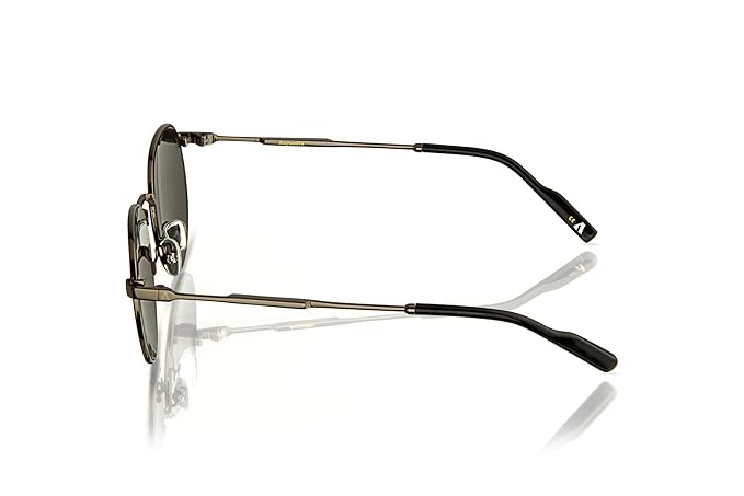 Augussto Aurelius Gunmetal ⁄ Vapor | Matte Gunmetal Round Sunglasses - Augussto