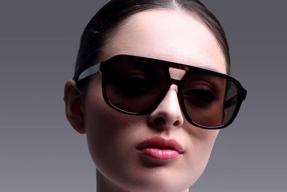 Augussto Caesar Havana ⁄ Sienna | Havana Square Sunglasses - Augussto