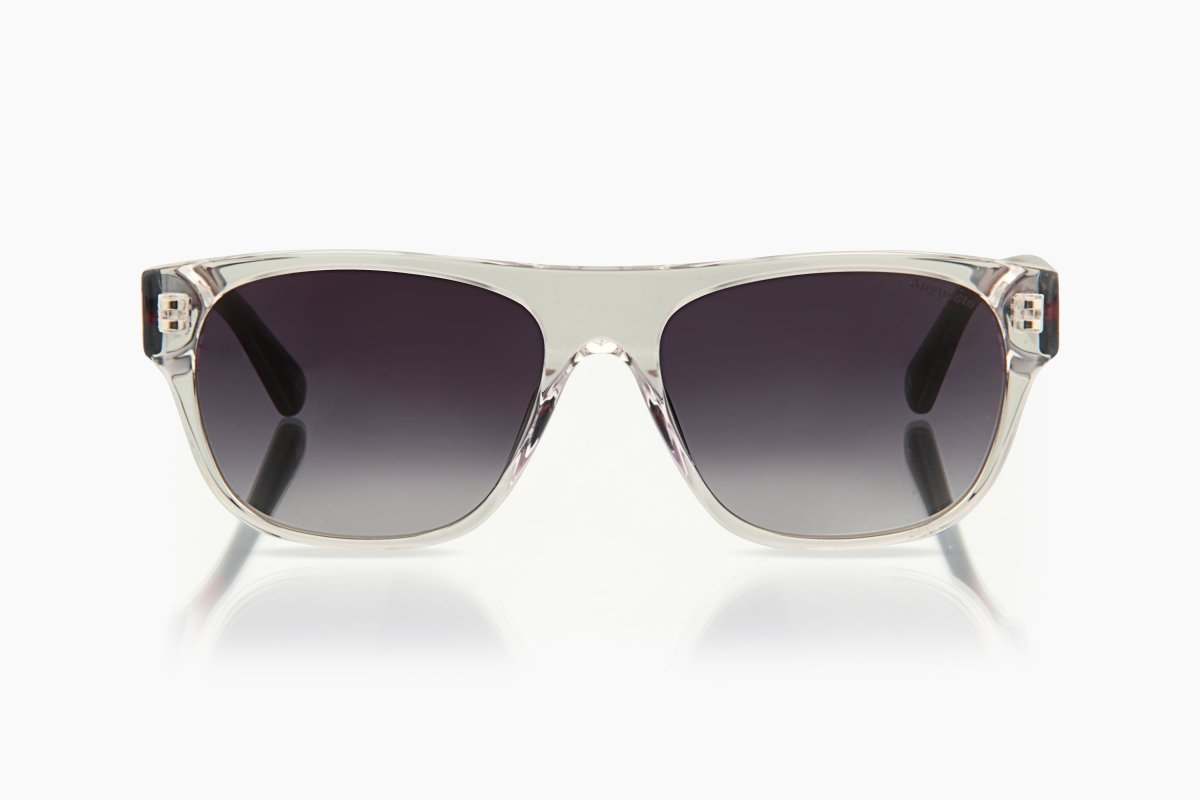 Augussto Imperia Crystal ⁄ Sapphire | Italian - Acetate Square Sunglasses - Augussto