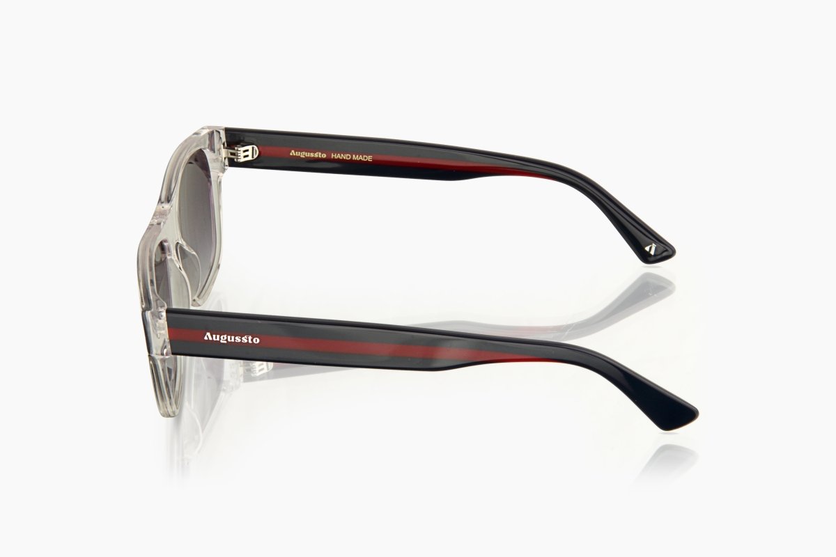 Augussto Imperia Crystal ⁄ Sapphire | Italian - Acetate Square Sunglasses - Augussto