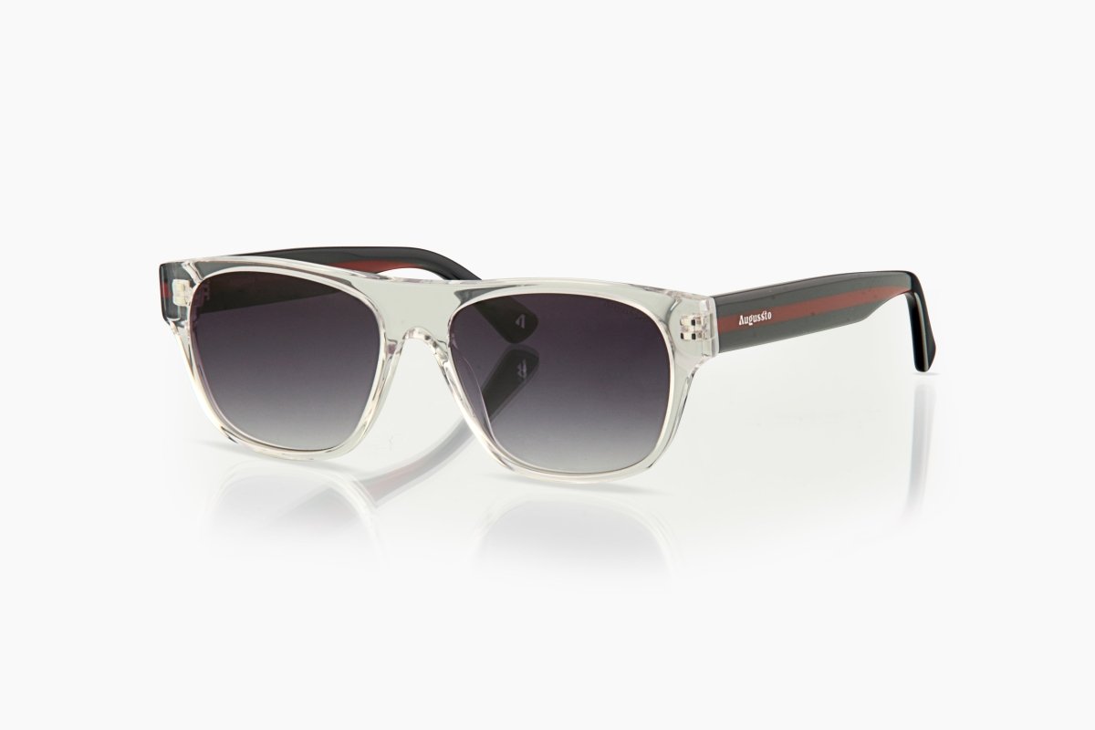 Augussto Imperia Crystal ⁄ Sapphire | Italian - Acetate Square Sunglasses - Augussto