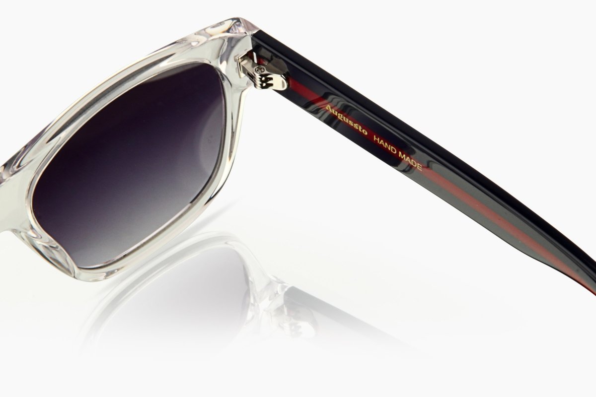 Augussto Imperia Crystal ⁄ Sapphire | Italian - Acetate Square Sunglasses - Augussto