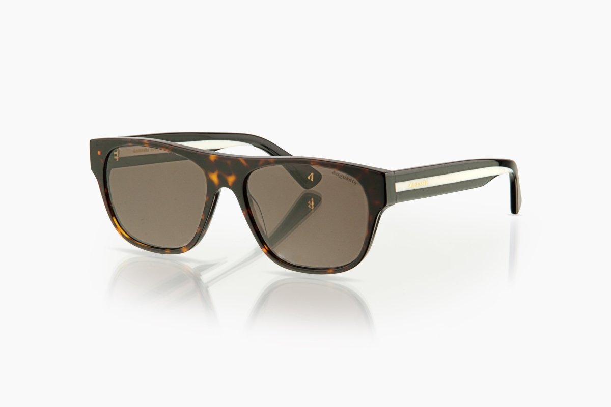 Augussto Imperia Havana ⁄ Ivory | Italian - Acetate Square Sunglasses - Augussto