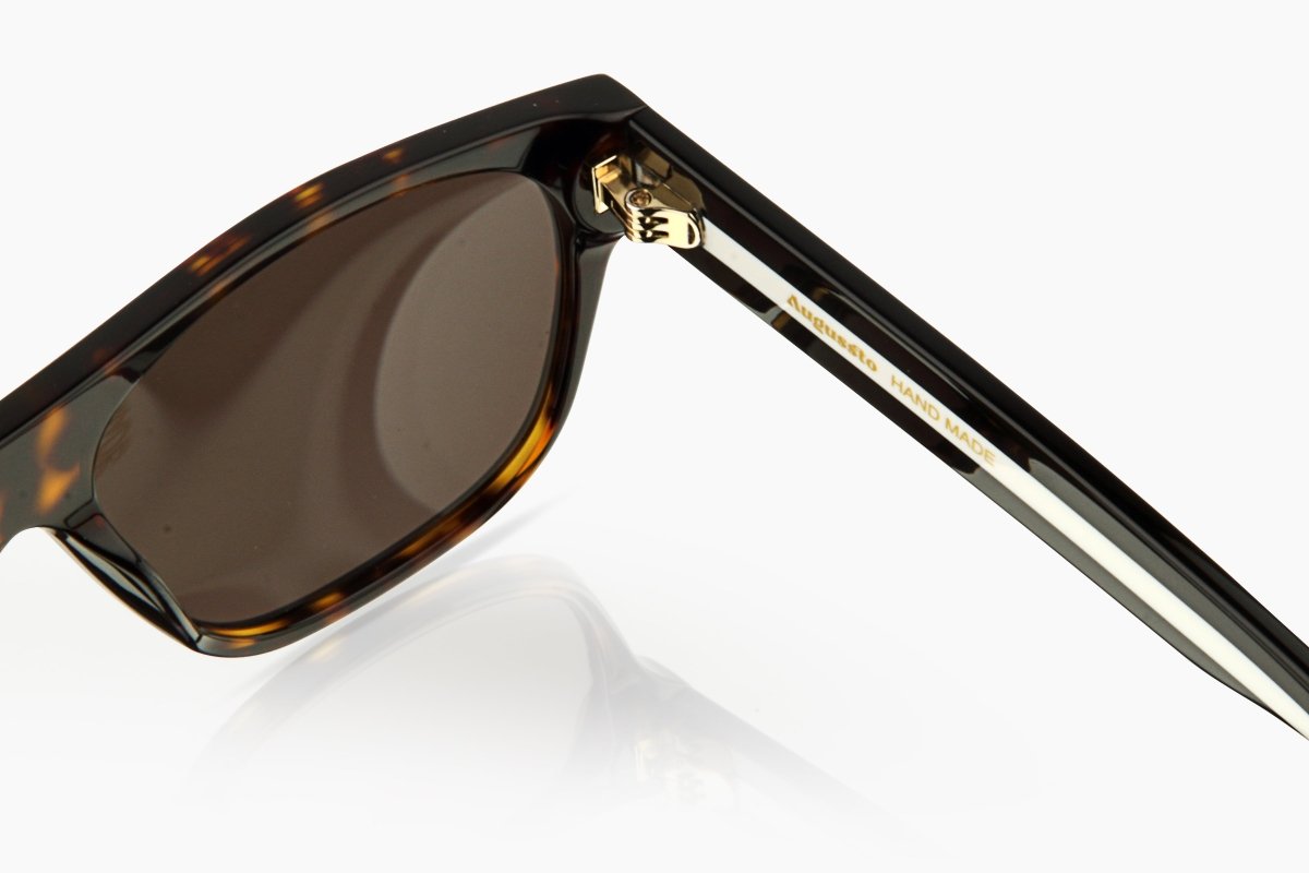 Augussto Imperia Havana ⁄ Ivory | Italian - Acetate Square Sunglasses - Augussto