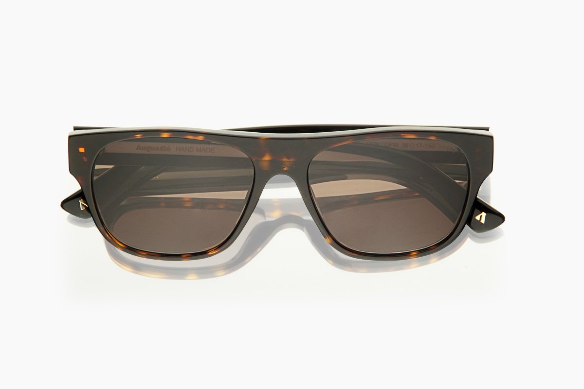 Augussto Imperia Havana ⁄ Ivory | Italian - Acetate Square Sunglasses - Augussto