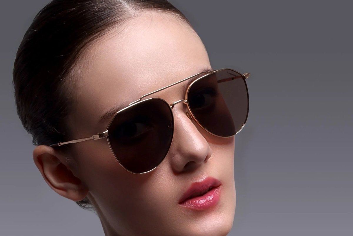 Augussto Magnus Aurum / Bronze | Metal Pilot Sunglasses - Augussto