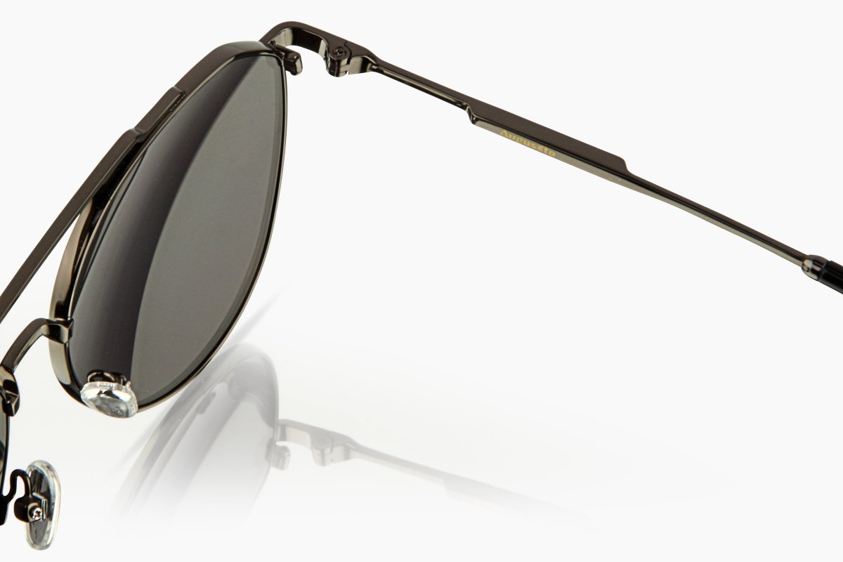 Augussto Magnus Gunmetal / Vapor | Metal Pilot Sunglasses - Augussto