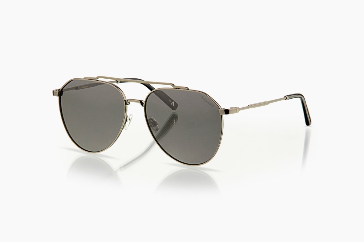 Augussto Magnus Gunmetal / Vapor | Metal Pilot Sunglasses - Augussto