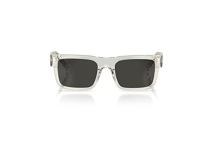 Augussto Majeste Crystal ⁄ Eclipse | Transparent Rectangle Sunglasses - Augussto