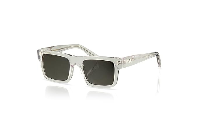 Augussto Majeste Crystal ⁄ Eclipse | Transparent Rectangle Sunglasses - Augussto