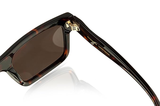 Augussto Majeste Havana ⁄ Umber | Warm Havana Rectangle Sunglasses - Augussto