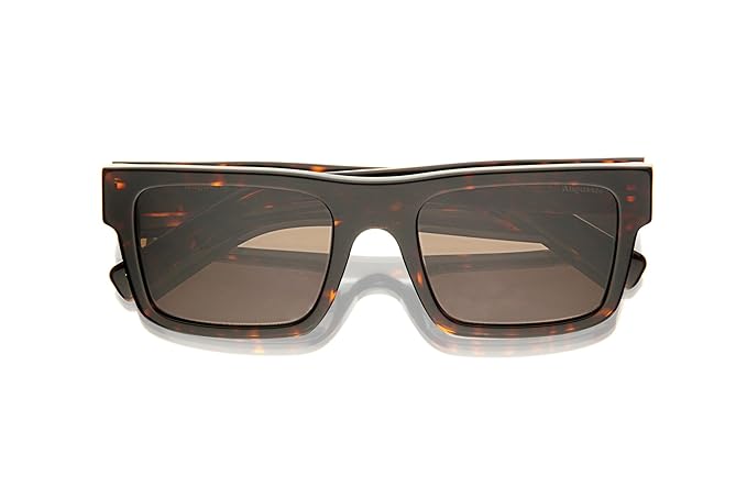 Augussto Majeste Havana ⁄ Umber | Warm Havana Rectangle Sunglasses - Augussto