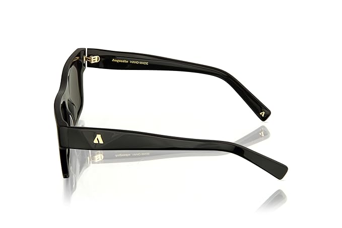 Augussto Majeste Obsidian / Graphite | Italian - Acetate Rectangle Sunglasses - Augussto