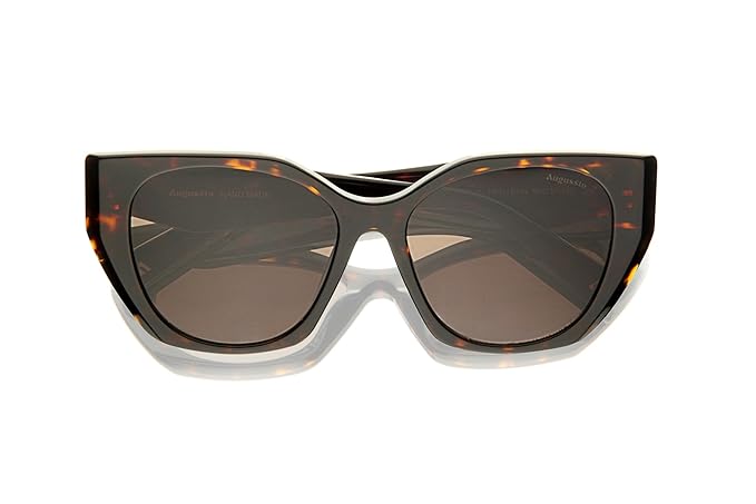 Augussto Regalia Havana / Bronze | Italian - Acetate Cat - Eye Sunglasses for Women - Augussto