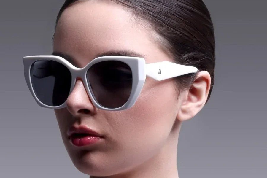 Augussto Regalia Ivory | Italian - Acetate Cat - Eye Sunglasses - Augussto