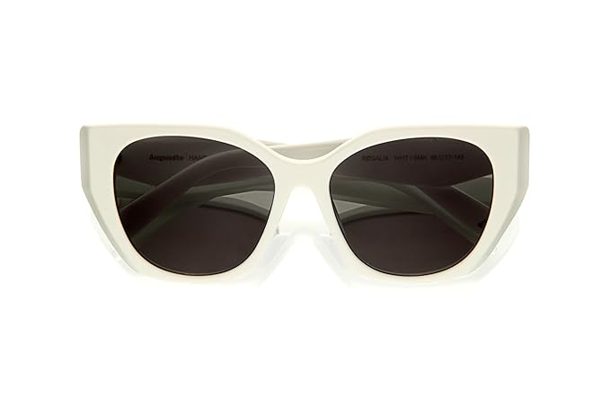 Augussto Regalia Ivory | Italian - Acetate Cat - Eye Sunglasses - Augussto