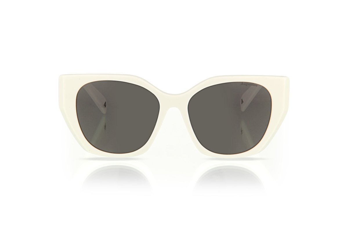 Augussto Regalia Ivory | Italian - Acetate Cat - Eye Sunglasses - Augussto