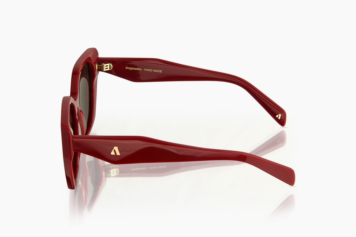 Augussto Regalia Merlot ⁄ Chestnut | Italian - Acetate Cat - Eye Sunglasses - Augussto
