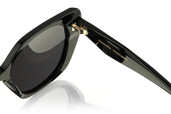 Augussto Regalia Onyx ⁄ Shadow | Italian - Acetate Cat - Eye Sunglasses for Women - Augussto