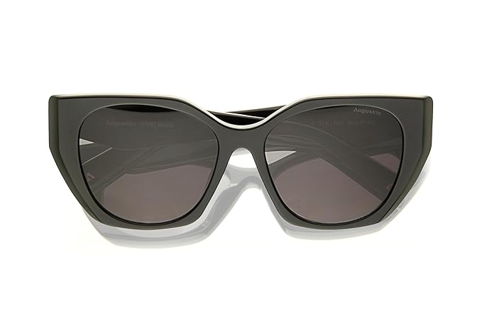 Augussto Regalia Onyx ⁄ Shadow | Italian - Acetate Cat - Eye Sunglasses for Women - Augussto