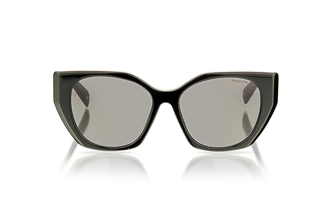 Augussto Regalia Onyx ⁄ Shadow | Italian - Acetate Cat - Eye Sunglasses for Women - Augussto