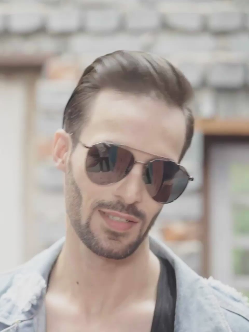 Augussto Magnus Gunmetal-Vapor | Metal Pilot Sunglasses