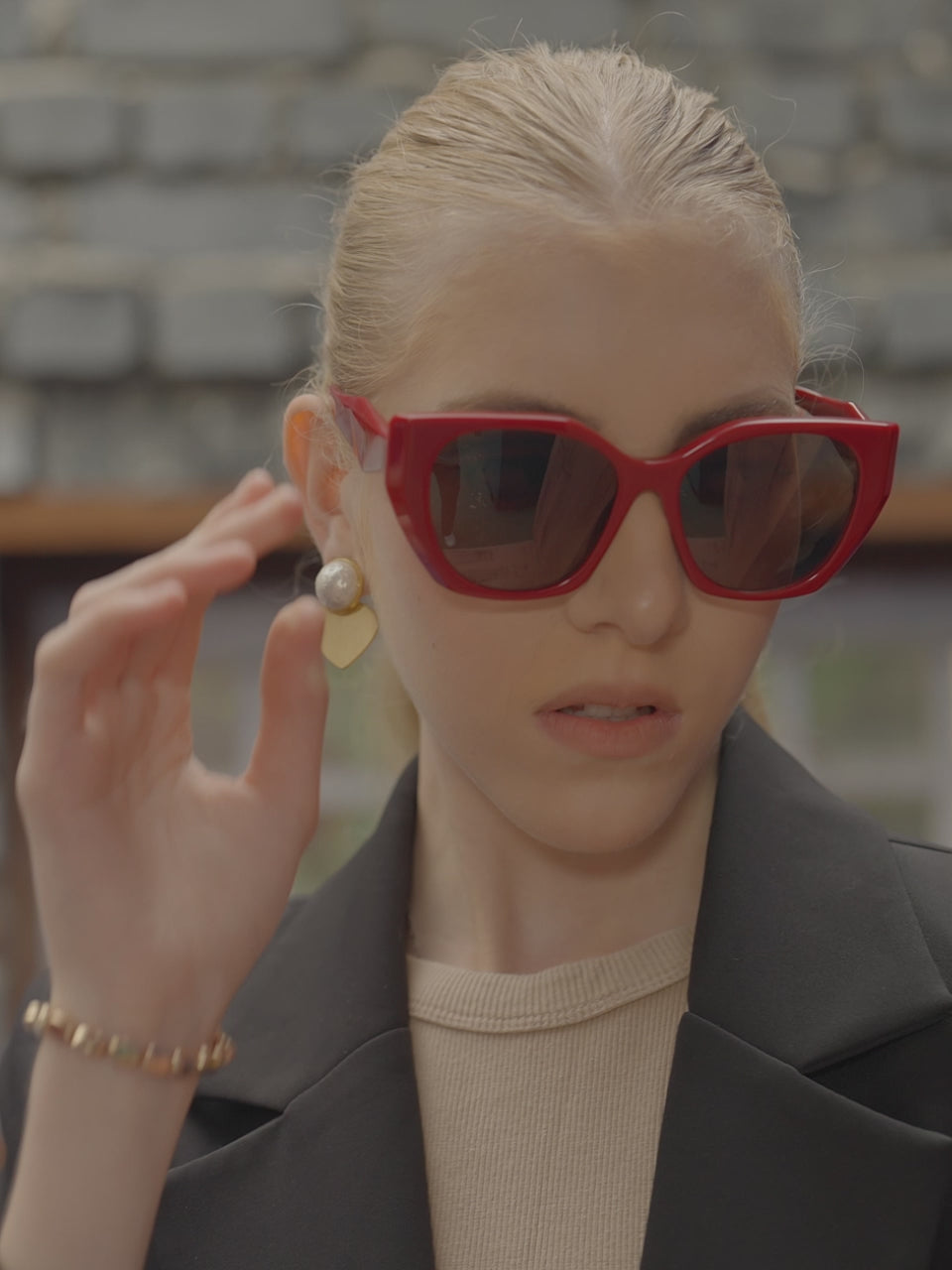 Augussto Regalia Merlot-Chestnut | Italian-Acetate Cat-Eye Sunglasses