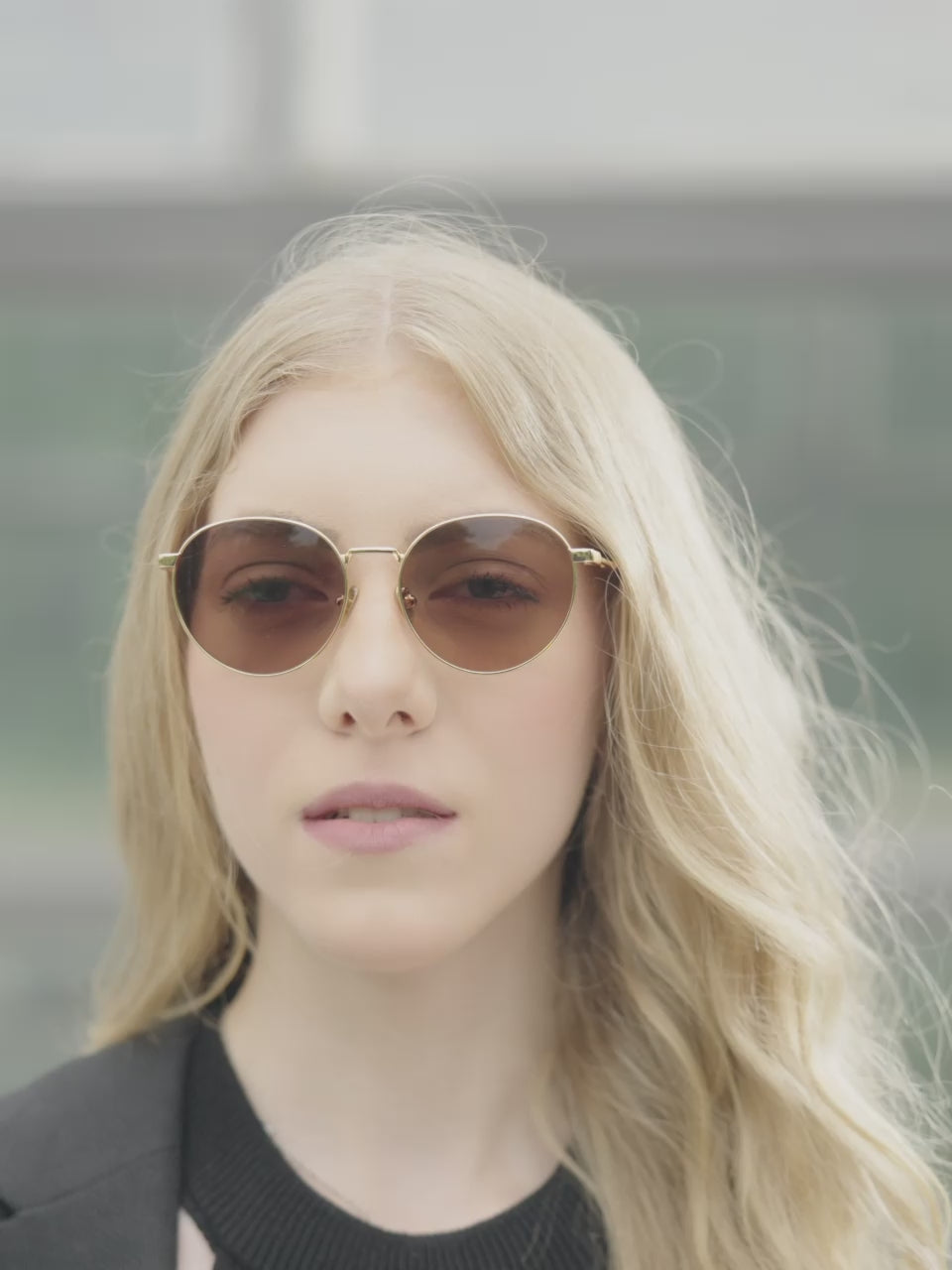 Augussto Aurelius Aurum-Sunburst | Gold Round Sunglasses